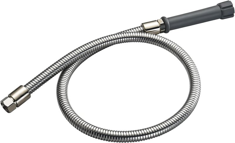 LOWCUS Replacement B-0044-H Pre-Rinse Hose for T&S Brass, 44 Inches Flexible Stainless Steel Hose with Heat Resistant Handle - Image 1